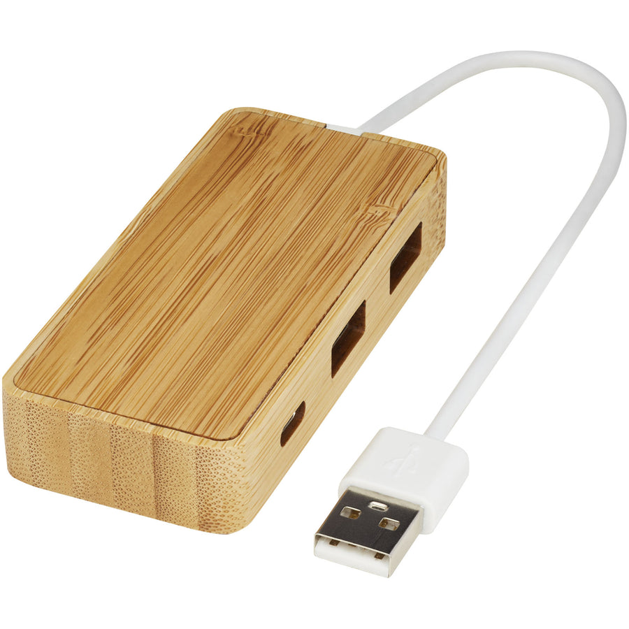 G124306 Hub USB in bambù Tapas