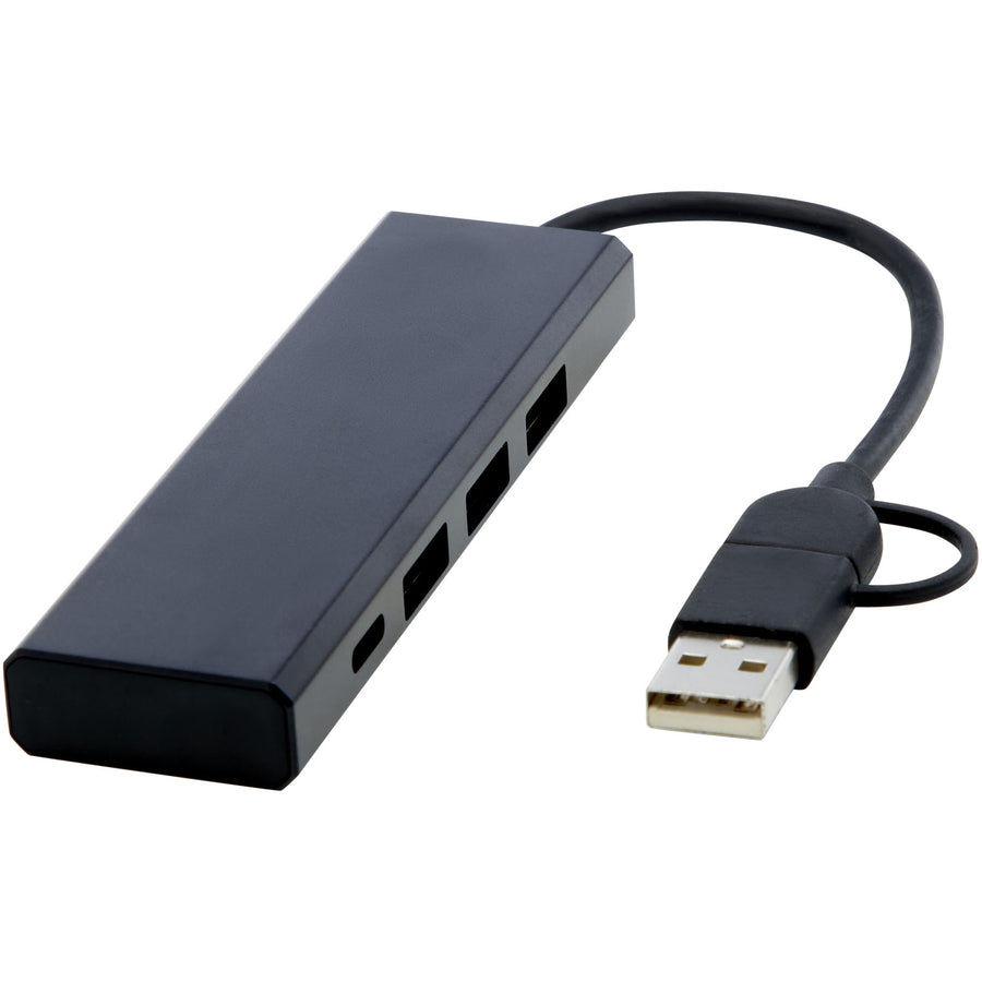 G124344 Hub USB 2.0 in alluminio riciclato RCS Rise