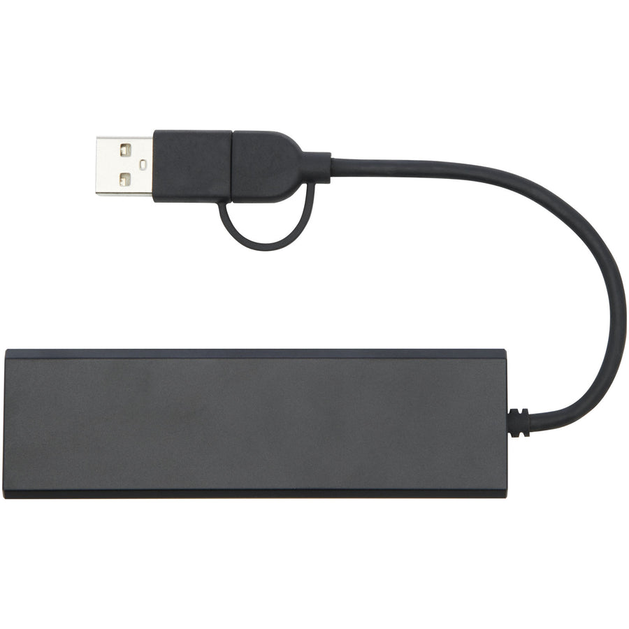 G124344 Hub USB 2.0 in alluminio riciclato RCS Rise