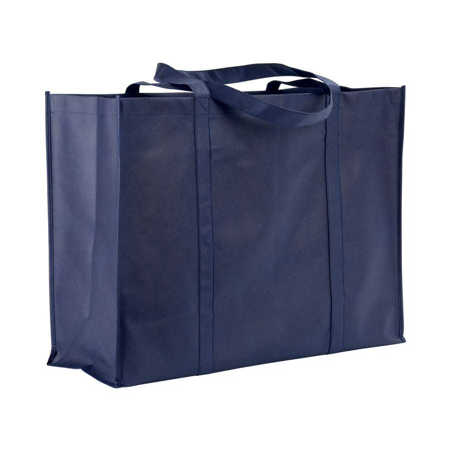 G18106 Shopper maxi con soffietto in TNT 100 g/m2 cucito, manici lunghi