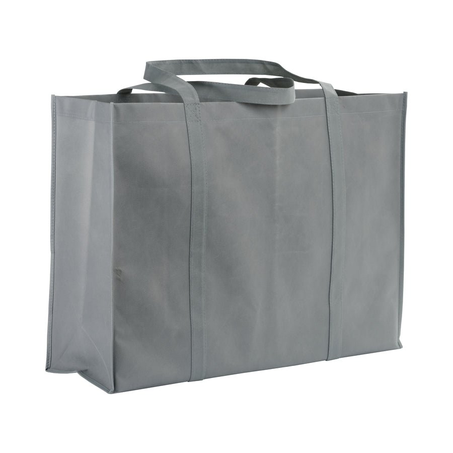 G18106 Shopper maxi con soffietto in TNT 100 g/m2 cucito, manici lunghi