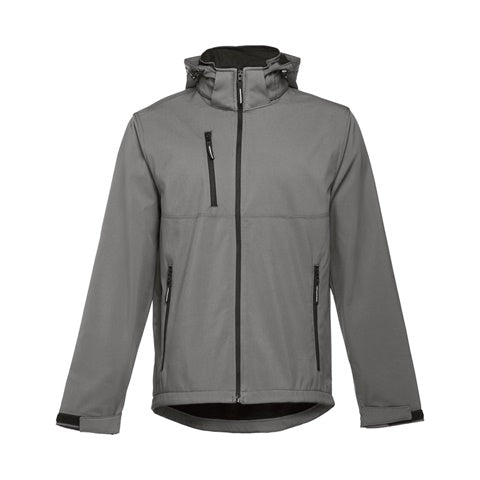 G30180 Giacca softshell da uomo, con cappuccio rimovibile