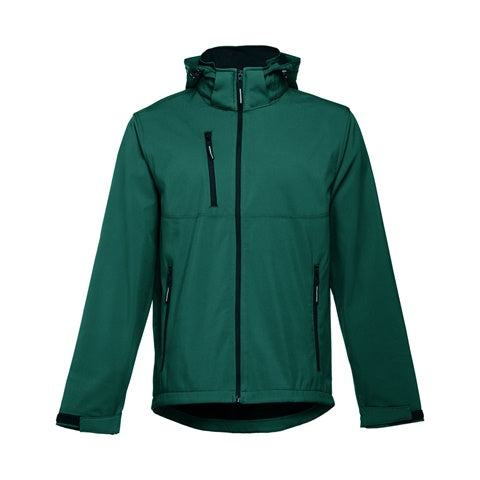 G30180 Giacca softshell da uomo, con cappuccio rimovibile