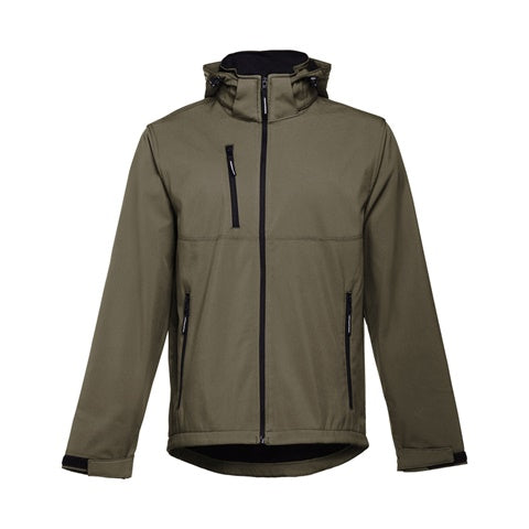 G30180 Giacca softshell da uomo, con cappuccio rimovibile