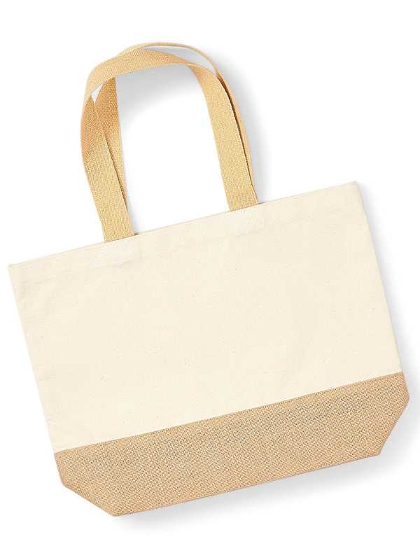 GW451 Jute Base Canvas Tote