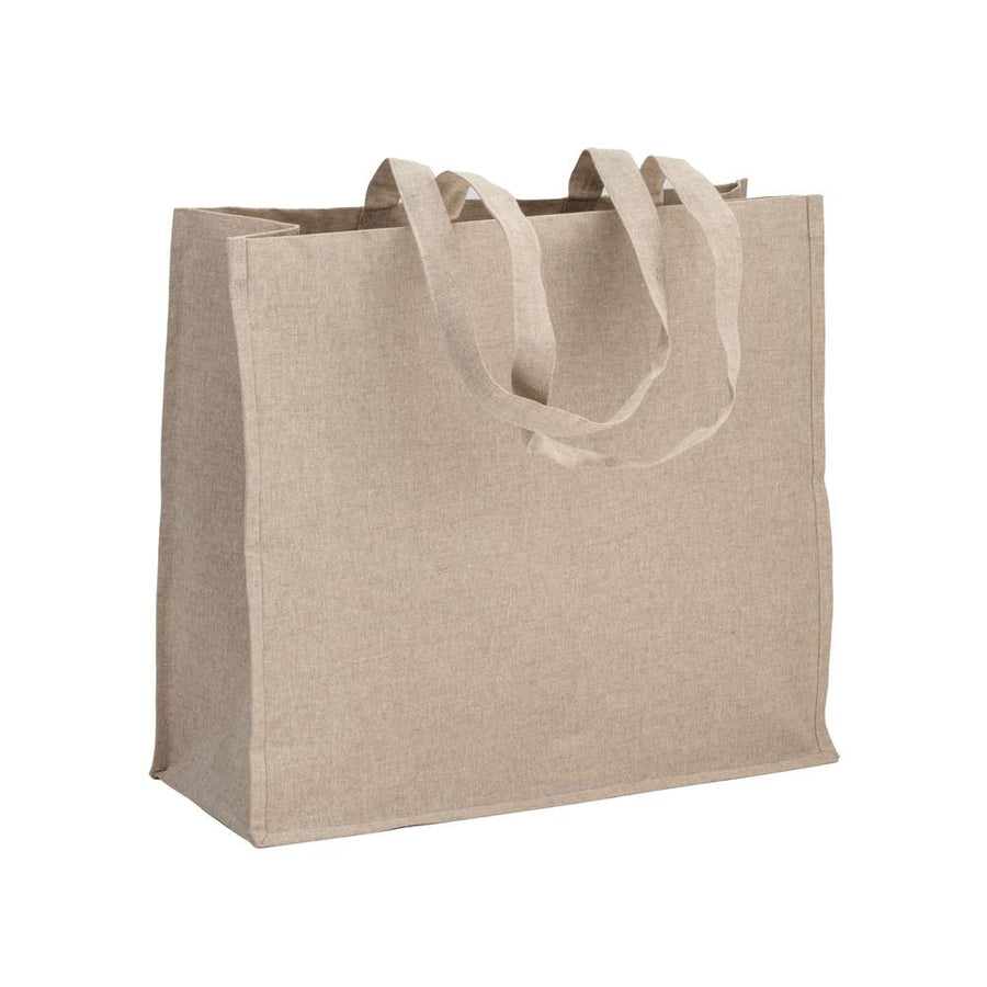 G24139 Shopper in cotone riciclato 120 g/m2 con interno laminato in PP