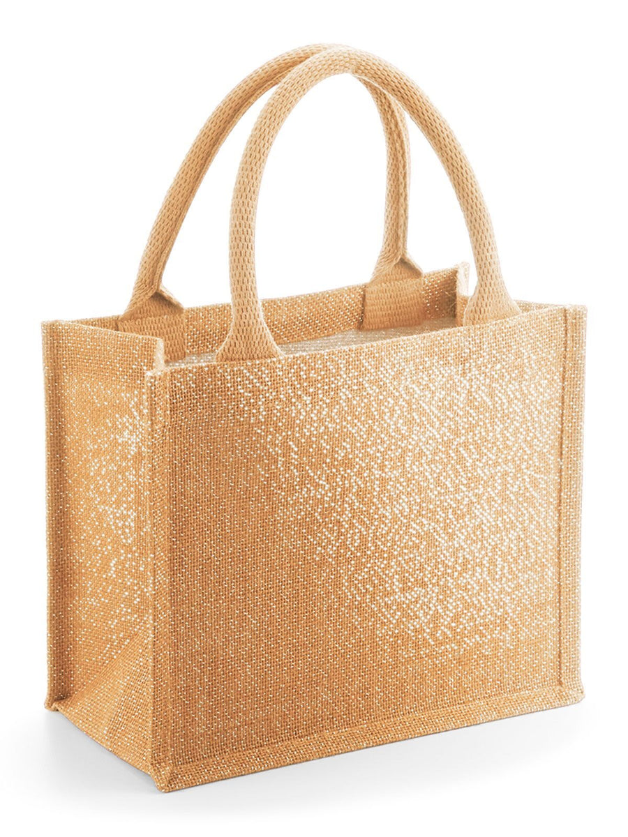 GW431 Shimmer Jute Mini Gift Bag