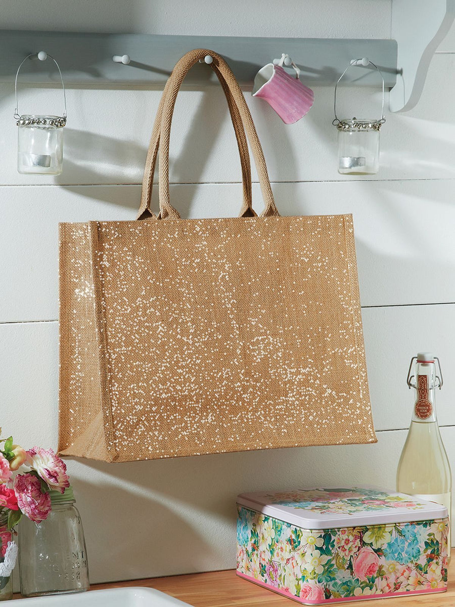 GW437 Shimmer Jute Shopper