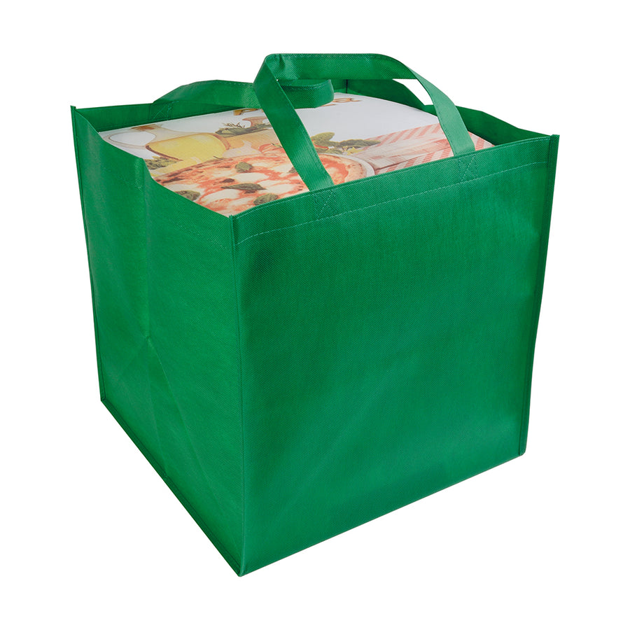 G18105 Shopper in formato cartone da pizza in TNT 80 g/m2