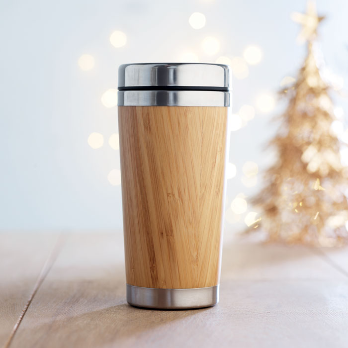 GO9444 Thermos doppio strato bamboo 400 ml